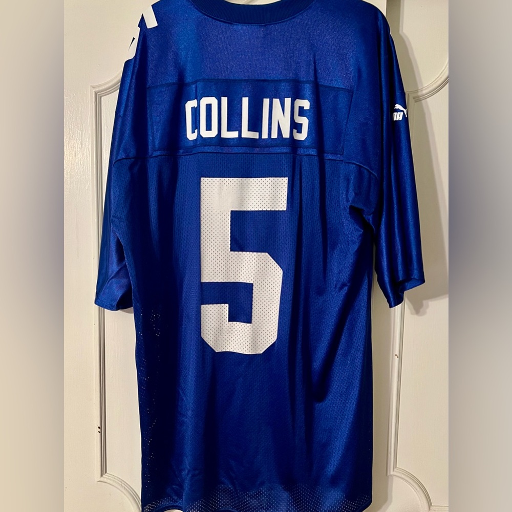 NFL New York Giants Collins #5 Retro Jersey GMEN Big Blue XL Men’s Puma